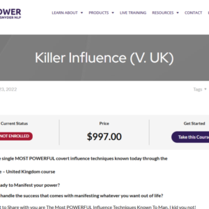 David Snyder – Killer Influence (v. UK – 2022)